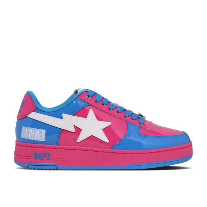 ベイプ Bape 【 Marvel X Sta \u0027Galactus \u0026 Silver Surfer\u0027 Men Pink/Blue/White 】 Silver しろがね色・しろがね色 メンズ pink サクラ色 青碧 青碧 白いこと 白いこと