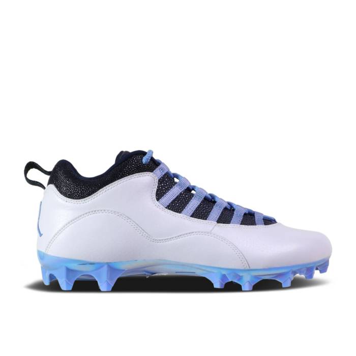 ナイキ エアジョーダン Air Jordan 【 Jordan 10 Vapor Carbon Low \u0027Unc\u0027 Pe Men White/Valor Blue/College Navy 】 炭素 メンズ 白いこと 白いこと 青碧 青碧 単科大学 紺色 米国海軍