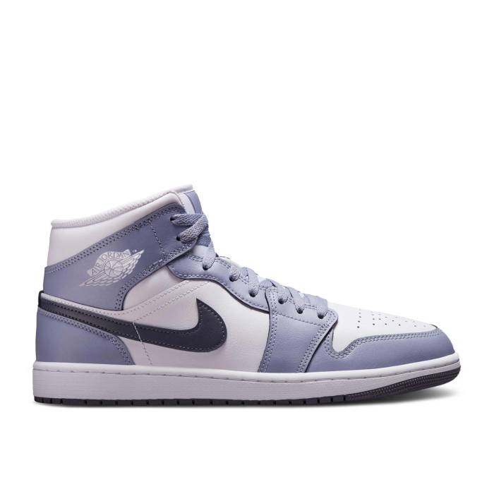 ナイキ エアジョーダン Air Jordan 【 Jordan 1 Mid Indigo Haze Dark Blue Men White/Indigo Haze/Dark Blue Grey 】 ミッド メンズ 白色 ホワイト 藍色・インディゴ 青色 ブルー 灰色 グレー