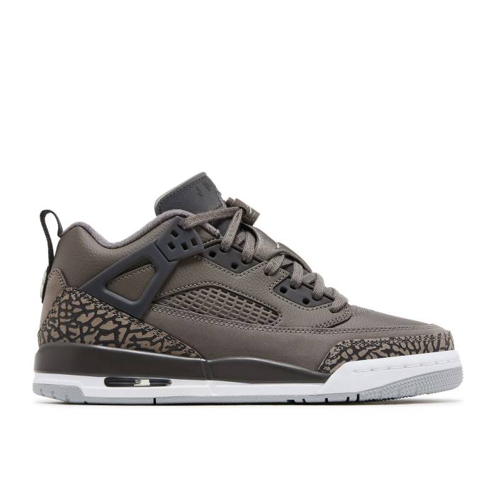 ナイキ エアジョーダン Air Jordan 【 Jordan Spizike Low ガウス \u0027Cave Stone\u0027 Youth Cave Stone/Anthracite/Medium Ash/Rattan 】 お坊っちゃん キッズ