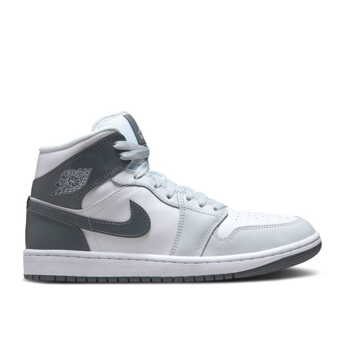 ナイキ エアジョーダン Air Jordan 【 Wmns Jordan 1 Mid \u0027White Smoke Grey\u0027 Women White/Pure Platinum/Smoke Grey 】 ミッド レディース 白いこと 白いこと 純然たる Platinum プラチナム 薄墨色 薄墨色