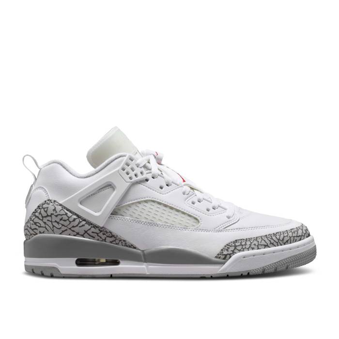 ナイキ エアジョーダン Air Jordan 【 Jordan Spizike Low \u0027White Cement\u0027 Men White/Wolf Grey/Varsity Red/Cool Grey 】 メンズ 白いこと 白いこと 薄墨色 薄墨色 Red 赤・赤いこと 冷やりとした