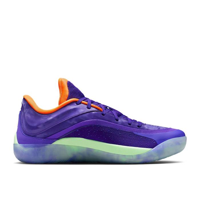 ナイキ エアジョーダン Air Jordan 【 Jordan Zion 4 \u0027Rare Form\u0027 Men Court Purple/Psychic Purple/Vapor Green/Total Orange 】 メンズ 厚地の外套 Purple 紫・パープル green 緑・緑であること orange 橙・オレンジ色
