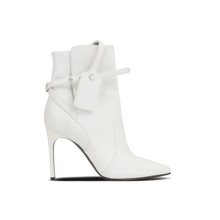 象牙色 Off-White 【 Wmns Zip Tie Ankle Boot \u0027White\u0027 Women White 】 タイ ブーツ レディース 白いこと 白いこと