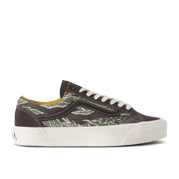 ヴァンズ Vans 【 Old Skool 36 Lx Gemstone Tiger Stripe - After Dark Brown Men Tiger Green/After Dark Brown 】 Stripe ストライプ メンズ green 緑・グリーン 茶色 ブラウン