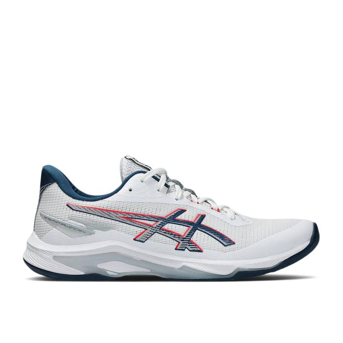 アシックス Asics 【 Netburner Ballistic Ff 4 White Mako Blue Men White/Mako Blue 】 メンズ 白色 ホワイト 青色 ブルー
