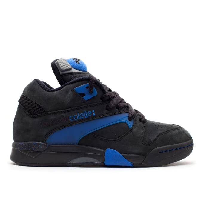 リーボック Reebok 【 Colette X Court Victory Pump Uni Men Black / Awesome Blue / Red / Shark 】 厚地の外套 Victory 制勝 揚水機 メンズ 黒いこと 黒いこと 青味 青み Red 赤・赤いこと シャーク