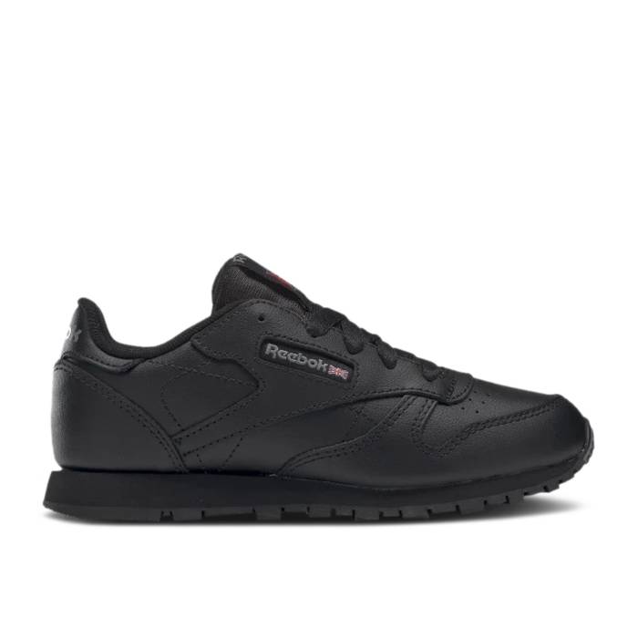 リーボック Reebok 【 Classic Leather Little Kid \u0027Triple Black\u0027 Youth Black 】 古典派音楽 なめし革 お坊っちゃん キッズ 黒いこと 黒いこと
