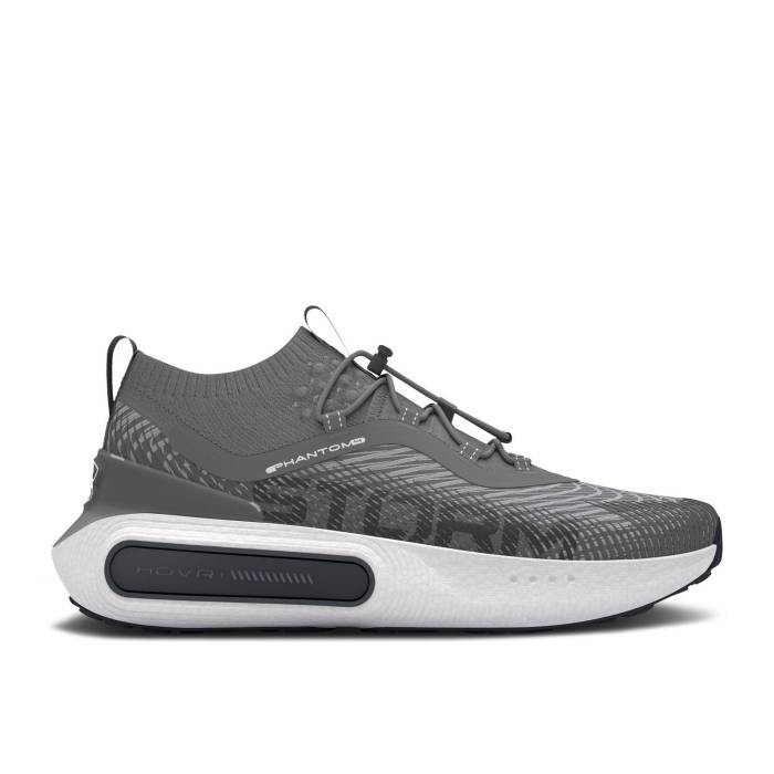 アンダーアーマー Under Armour 【 Hovr Phantom 4 Storm Distant Grey Men Distant Grey/White/Black 】 メンズ 灰色 グレー 白色 ホワイト 黒色 ブラック