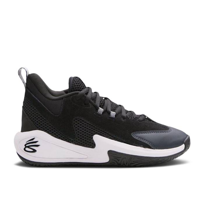 アンダーアーマー Under Armour 【 Curry 3Zer0 25 Sde ガウス \u0027Black Anthracite\u0027 Youth Black/Anthracite 】 カリー お坊っちゃん キッズ 黒いこと 黒いこと