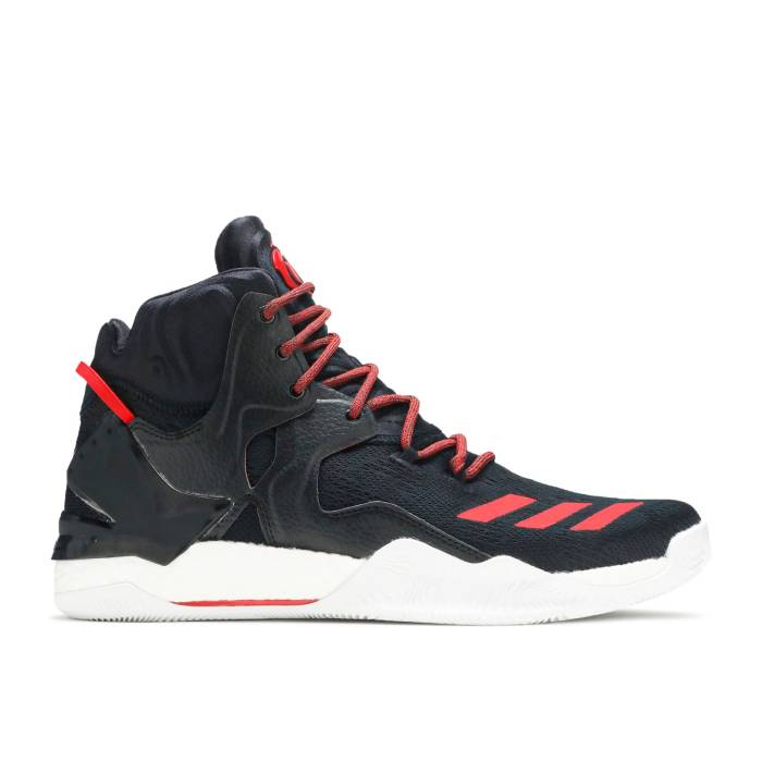 アディダス Adidas 【 D Rose 7 \u0027Away\u0027 Men Core Black/Scarlet/Core Black 】 Rose サクラ色 メンズ 中核グループ 黒いこと 黒いこと