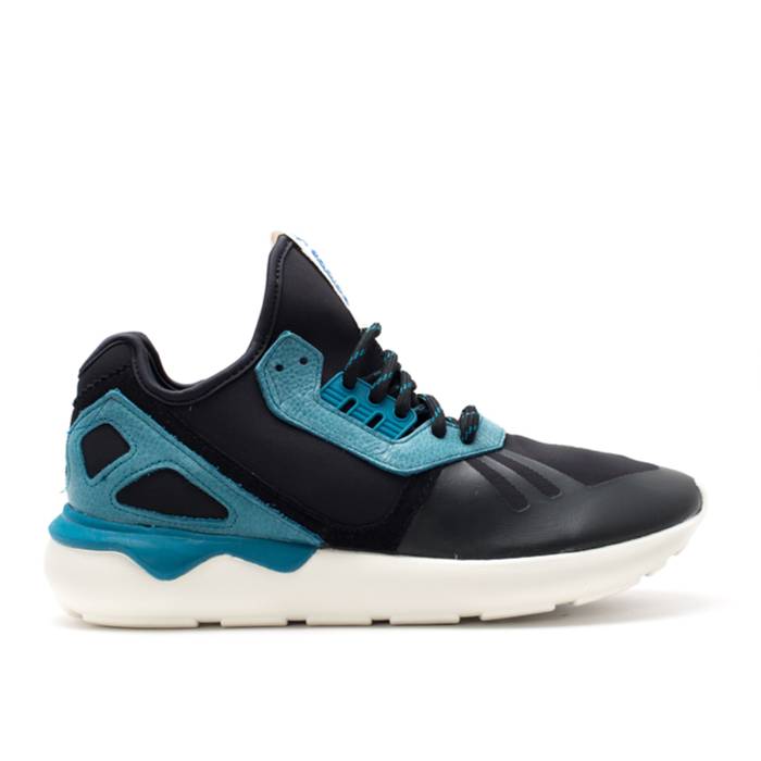 アディダス Adidas 【 Tubular Runner Men Core Black/ Surf Petrol/Off White 】 チューブラ メンズ 中核グループ 黒いこと 黒いこと 白いこと 白いこと
