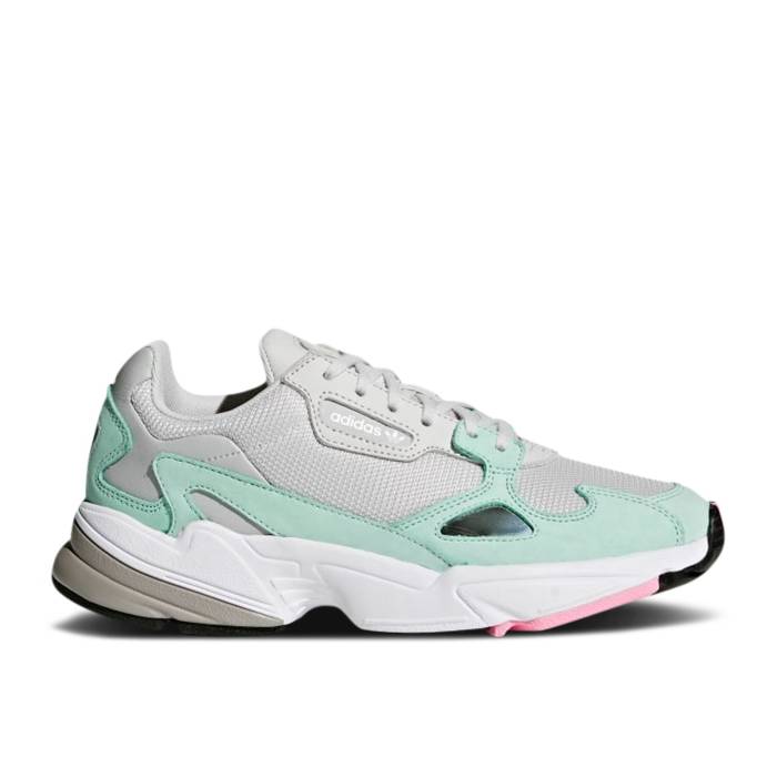 アディダス Adidas 【 Wmns Falcon \u0027Watermelon\u0027 Women Grey/Grey/Easy Green 】 レディース 薄墨色 薄墨色 green 緑・緑であること