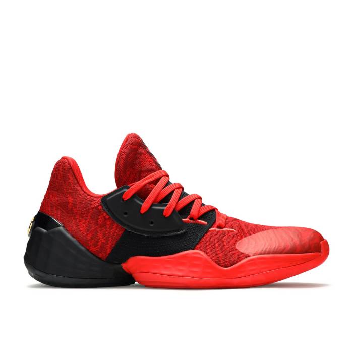 アディダス Adidas 【 Harden Vol. 4 \u0027Power Red\u0027 Men Core Black/Power Red 】 ハーデン メンズ 中核グループ 黒いこと 黒いこと Power 力強さ Red 赤・赤いこと