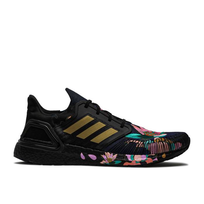 アディダス Adidas 【 Ultraboost 20 'Chinese New Year - Floral' Men Core Black/Gold Metallic/Signal Coral 】 メンズ コア 黒色 ブラック ゴールド