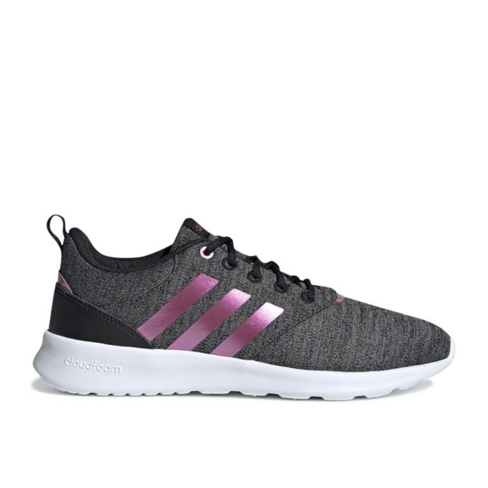 アディダス Adidas 【 Wmns Qt Racer 2.0 \u0027Black Cherry Metallic\u0027 Women Core Black/Cherry Metallic/Grey 】 レディース 中核グループ 黒いこと 黒いこと 薄墨色 薄墨色