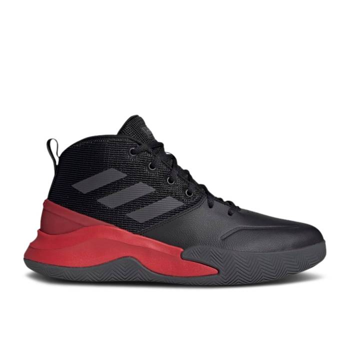 アディダス Adidas 【 Ownthegame \u0027Black Scarlet\u0027 Men Core Black/Grey/Scarlet 】 メンズ 中核グループ 黒いこと 黒いこと 薄墨色 薄墨色