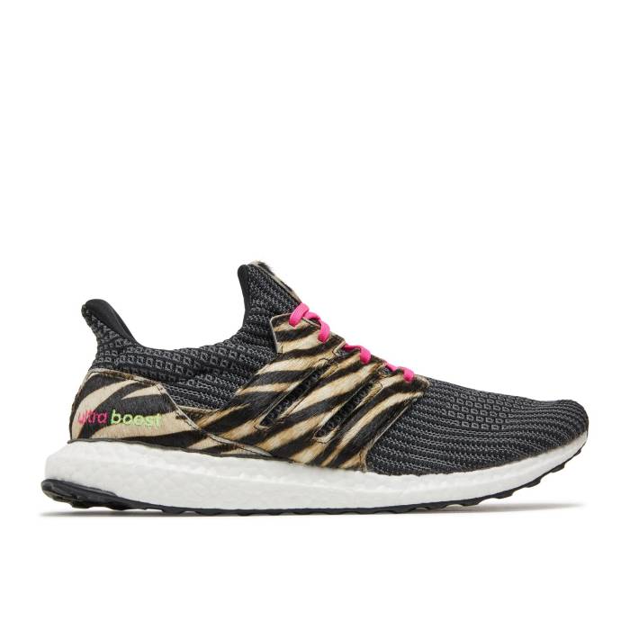 アディダス Adidas 【 Ultraboost Dna 'Animal Pack - Zebra' Men Core Black/Cloud White/Shock Pink 】 メンズ コア 黒色 ブラック 白色 ホワイト ショック pink ピンク