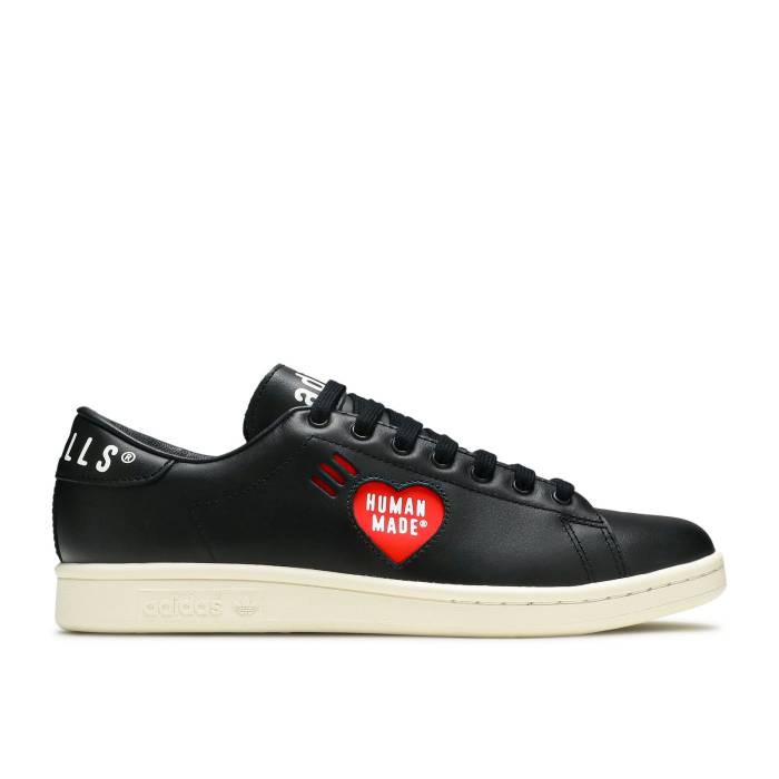 アディダス Adidas 【 Human Made X Stan Smith Black Men Core Black/Footwear White/Off White 】 メンズ コア 黒色 ブラック 白色 ホワイト