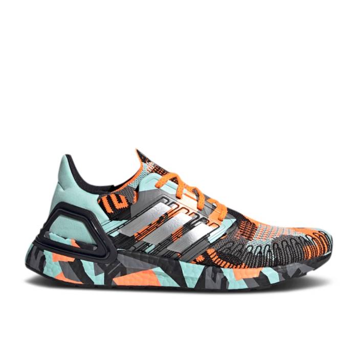 アディダス Adidas 【 Ultraboost 20 Geometric Pack - Signal Orange Mint Men Signal Orange/Silver Metallic/Frost Mint 】 orange 橙・オレンジ メンズ orange 橙・オレンジ Silver 銀色・シルバー