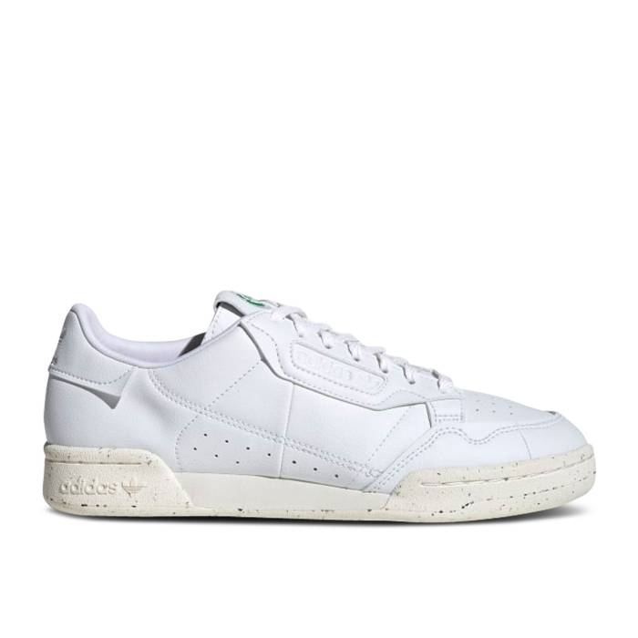 アディダス Adidas 【 Continental 80 \u0027Clean Classics Collection - Cloud White\u0027 Men Cloud White/Off White/Green 】 寄せあわせ メンズ 白いこと 白いこと green 緑・緑であること
