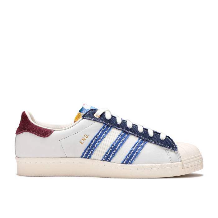 アディダス Adidas 【 End. X Superstar \u0027Alternative Luxury\u0027 Men Off White/Night Indigo/Red 】 Superstar はやりっ児 メンズ 白いこと 白いこと ナイト爵 藍色・インディゴ Red 赤・赤いこと