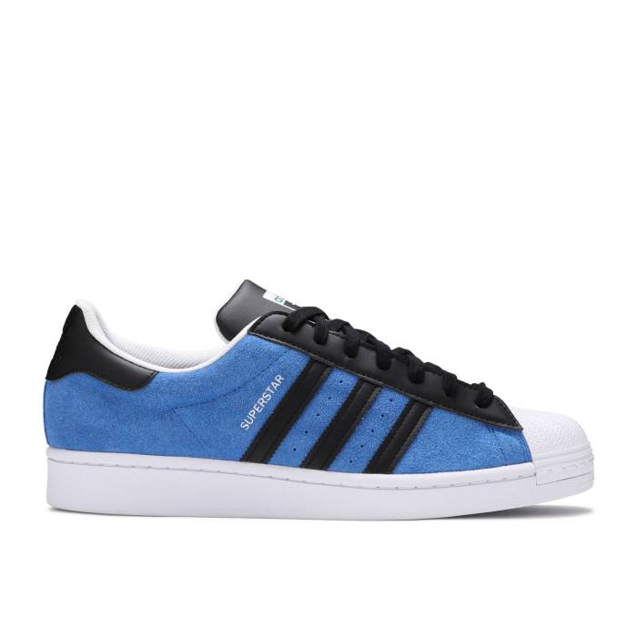 アディダス Adidas 【 Superstar 'Blue Core Black' Men Blue/Core Black/Cloud White 】 Superstar スーパースター コア メンズ 青色 ブルー コア 黒色 ブラック 白色 ホワイト|スニケス