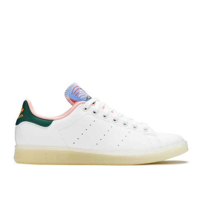 アディダス Adidas 【 Wmns Stan Smith \u0027White Collegiate Green\u0027 Women Footwear White/Collegiate Green 】 レディース 白いこと 白いこと green 緑・緑であること
