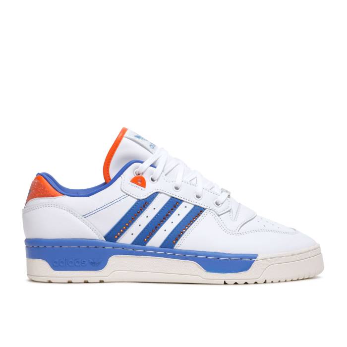 アディダス Adidas 【 Swarovski X Rivalry Low 'Cloud White Blue' Men Cloud White/Blue/Orange 】 白色 ホワイト メンズ 白色 ホワイト 青色 ブルー orange 橙・オレンジ