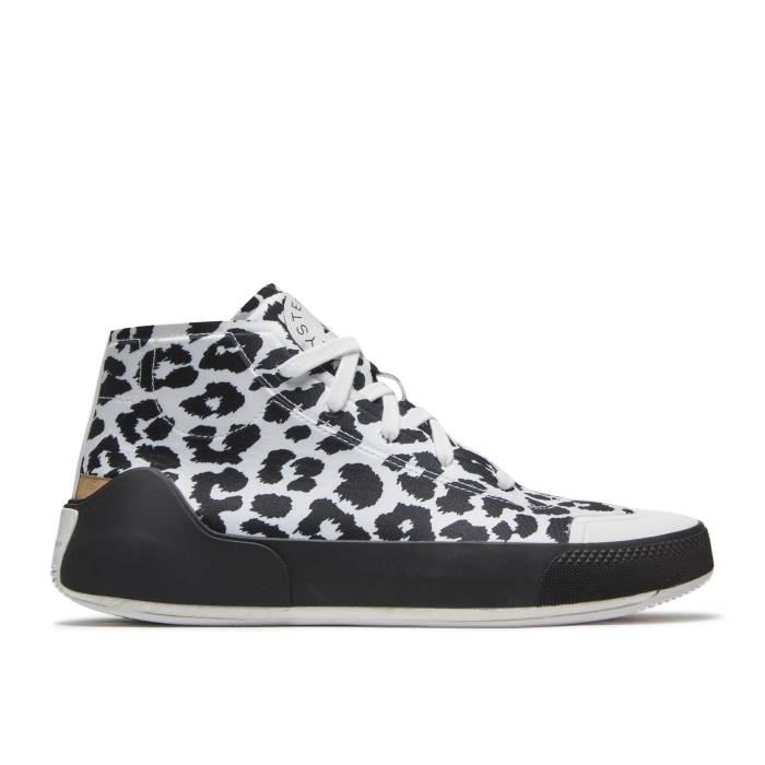アディダス Adidas 【 Stella Mccartney X Wmns Treino Mid \u0027Leopard Print - White\u0027 Women Cloud White/Core Black/Cloud White 】 ミッド レディース 白いこと 白いこと 中核グループ 黒いこと 黒いこと