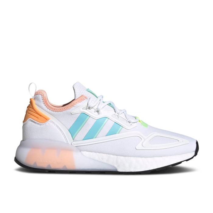 アディダス Adidas 【 Wmns Zx 2K Boost \u0027White Hazy Sky Pink\u0027 Women Core White/Hazy Sky/Glow Pink 】 ブースト 天の原 レディース 中核グループ 白いこと 白いこと 天の原 pink サクラ色