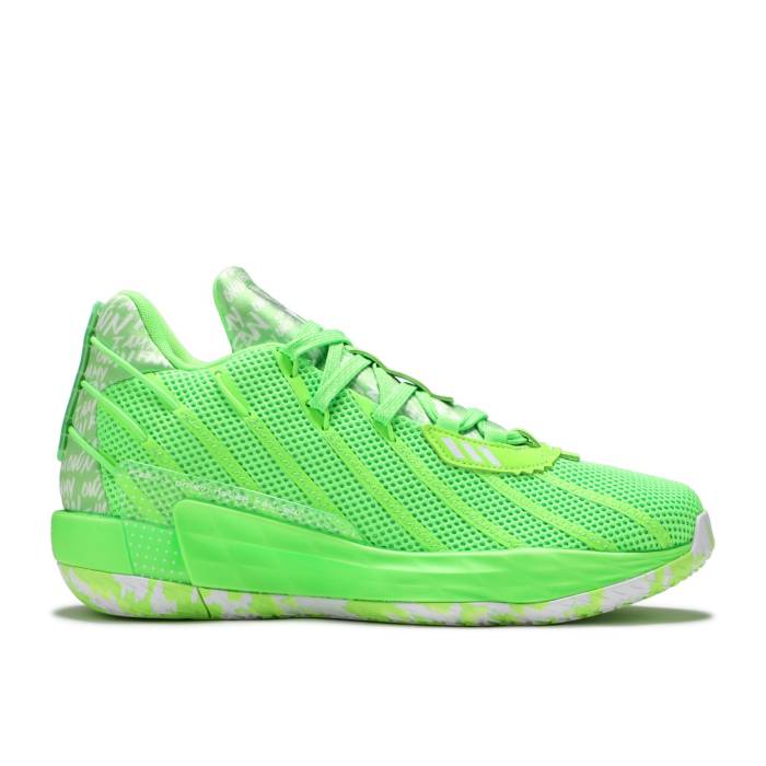 アディダス Adidas 【 Dame 7 Gca \u0027I アメリシウム My Own Fan - Solar Green\u0027 Men Solar Green/Cloud White/Solar Green 】 メンズ green 緑・緑であること 白いこと 白いこと