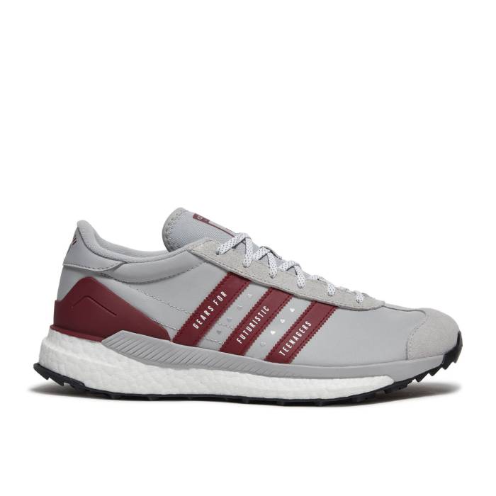 アディダス Adidas 【 Human Made X Country Free Hiker \u0027Grey Burgundy\u0027 Men Grey Two/Collegiate Burgundy/Core Black 】 カントリー 無償性 メンズ 薄墨色 薄墨色 ブドウ酒色・バーガンディー 中核グループ 黒いこと 黒いこと