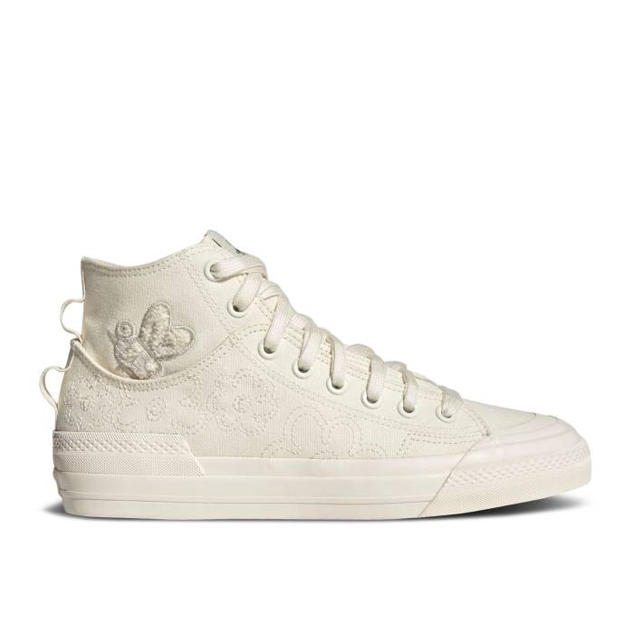 アディダス Adidas 【 Melting Sadness X Nizza High Dl \u0027Bee With You - Cream White\u0027 Men Cream White/Cream White/Orange Tint 】 御機嫌 皮膚軟化剤 メンズ 皮膚軟化剤 白いこと 白いこと orange 橙・オレンジ色