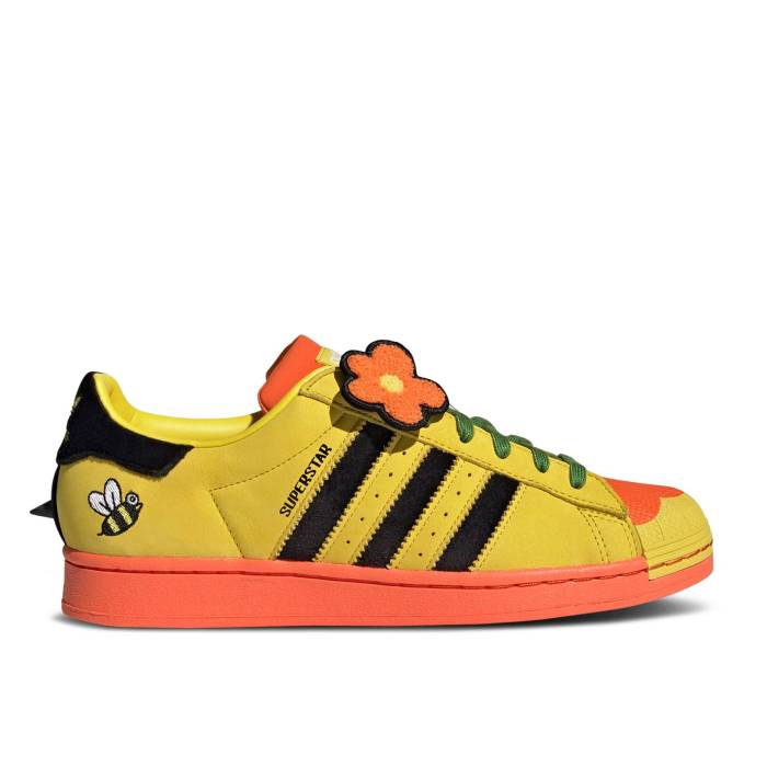 アディダス Adidas 【 Melting Sadness X Superstar \u0027Bee With You Pack - Yellow\u0027 Men Yellow/Core Black/Super Orange 】 Superstar はやりっ児 メンズ yellow 黄味がかった・黄色 中核グループ 黒いこと 黒いこと orange 橙・オレンジ色
