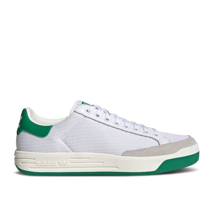アディダス Adidas 【 Rod Laver \u0027White Green\u0027 Men Cloud White/Green/Off White 】 メンズ 白いこと 白いこと green 緑・緑であること スニーカー-靴-メンズ靴