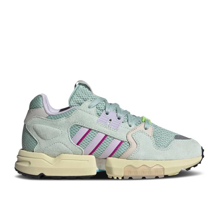 アディダス Adidas 【 Wmns Zx Torsion 'Green Tint' Women Green Tint/Dash Green/Purple Tint 】 トルション レディース green 緑・グリーン Purple 紫・パープル｜スニケス
