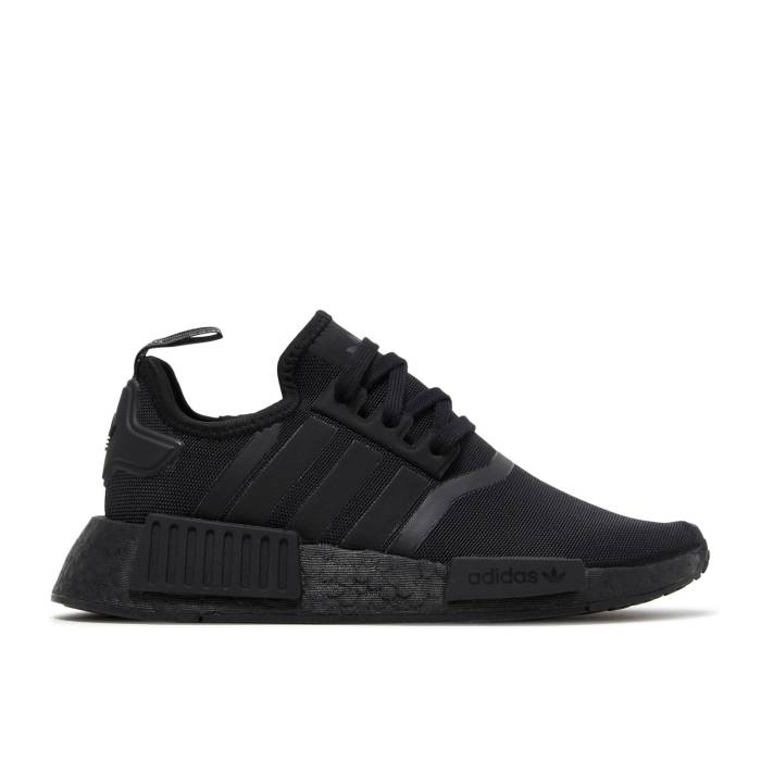 アディダス Adidas 【 Nmd_R1 J \u0027Triple Black\u0027 Youth Core Black/Core Black/Core Black 】 御坊っちゃん キッズ 中核グループ 黒いこと 黒いこと