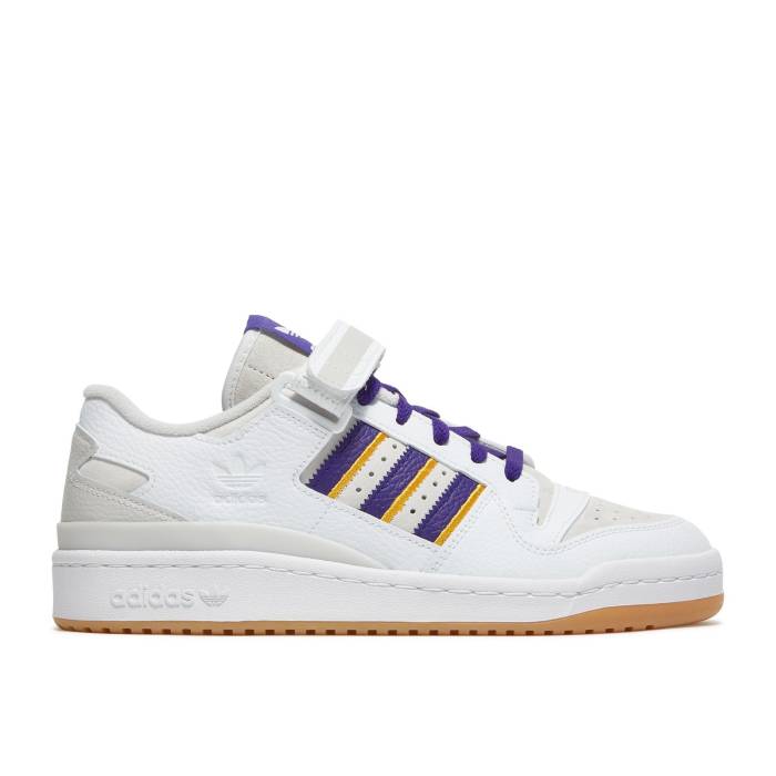 アディダス Adidas 【 Shoe Palace X Forum 84 Low \u0027Fabulous Forum\u0027 Men Footwear White/Collegiate Purple/Grey One 】 討論会 メンズ 白いこと 白いこと Purple 紫・パープル 薄墨色 薄墨色