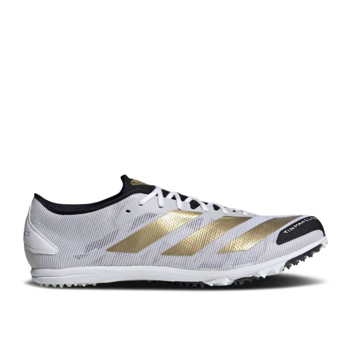 アディダス Adidas 【 Adizero Xcs Tme \u0027White Gold Metallic\u0027 Men Cloud White/Gold Metallic/Core Black 】 アディゼロ ゴールド メンズ 白いこと 白いこと ゴールド 中核グループ 黒いこと 黒いこと