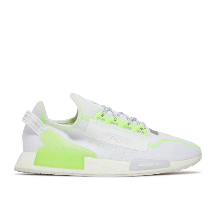 アディダス Adidas 【 Nmd_R1 V2 \u0027White Signal Green\u0027 Men Cloud White/Signal Green/Grey One 】 メンズ 白いこと 白いこと green 緑・緑であること 薄墨色 薄墨色