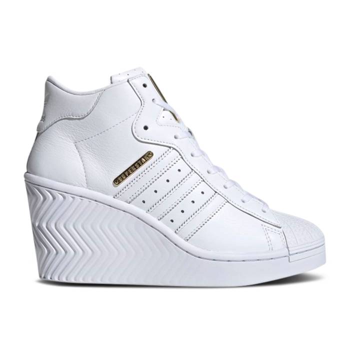 アディダス Adidas 【 Wmns Superstar Ellure \u0027White Gold Metallic\u0027 Women Cloud White/Gold Metallic/Core Black 】 Superstar はやりっ児 ゴールド レディース 白いこと 白いこと ゴールド 中核グループ 黒いこと 黒いこと