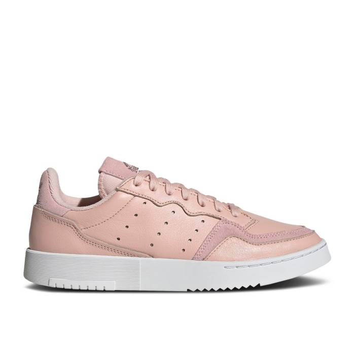 アディダス Adidas 【 Wmns Supercourt \u0027Vapour Pink\u0027 Women Vapour Pink/Vapour Pink/Crystal White 】 レディース pink サクラ色 白いこと 白いこと