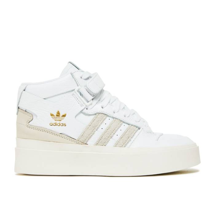 アディダス Adidas 【 Wmns Forum Bonega Mid 'White Orbit Grey' Women Cloud White/Orbit Grey/Bliss 】 フォーラム ミッド レディース 白色 ホワイト 灰色 グレー