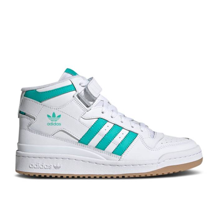 アディダス Adidas 【 Wmns Forum Mid 'White Mint Rush' Women Cloud White/Mint Rush/Gum 】 フォーラム ミッド レディース 白色 ホワイト rush ラッシュ｜スニケス