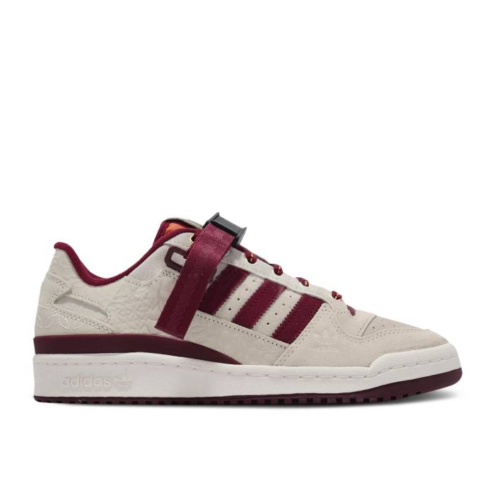アディダス Adidas 【 Forum Low \u0027Chalk Burgundy\u0027 Men Chalk White/Core Burgundy/Altered Amber 】 討論会 メンズ 白いこと 白いこと 中核グループ ぶどう酒色・バーガンディー