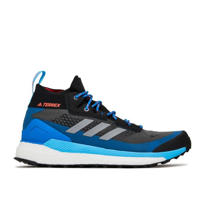アディダス Adidas 【 Terrex Free Hiker Gtx \u0027Grey Blue Rush\u0027 Men Grey Six/Grey Three/Blue Rush 】 無償性 青味 青み メンズ 薄墨色 薄墨色 青味 青み rush 混雑時