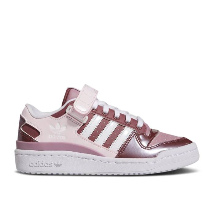 アディダス Adidas 【 Forum Low J 'Quiet Crimson' Youth Quiet Crimson/Cloud White/Almost Pink 】 フォーラム ジュニア キッズ クリムゾン 白色 ホワイト pink ピンク｜スニケス
