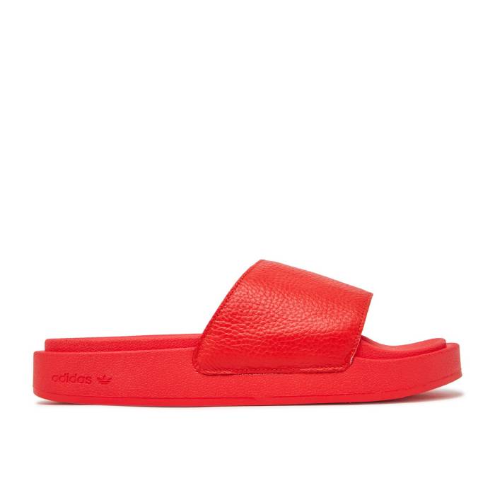 アディダス Adidas 【 Ivy Park X Slides \u0027Ivy Heart\u0027 Men Red/Red/Pyrite 】 運動場 メンズ Red 赤・赤いこと