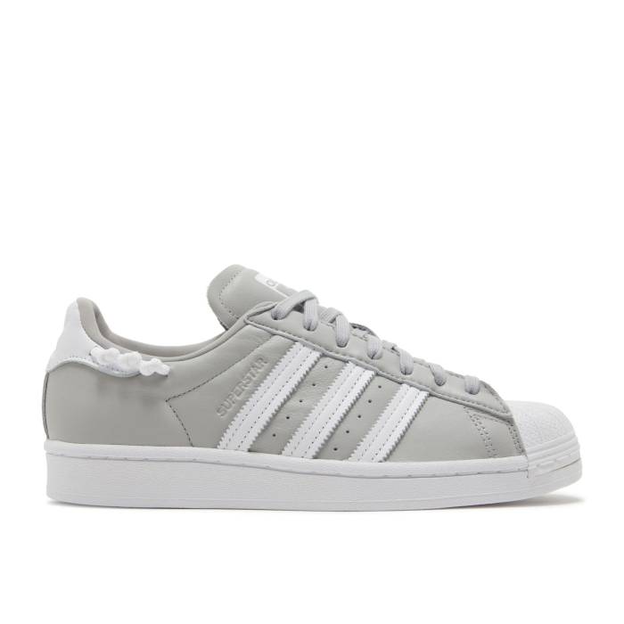 アディダス Adidas 【 Wmns Superstar \u0027Knotted Rope - Grey White\u0027 Women Grey Two/Cloud White/Cloud White 】 Superstar はやりっ子 薄墨色 薄墨色 レディース 薄墨色 薄墨色 白いこと 白いこと